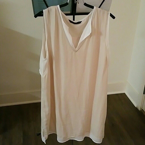 Zara Basic Peachy Beige Dress