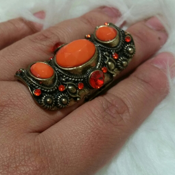 Weekend sale!Long knuckle ring - Picture 2 of 4