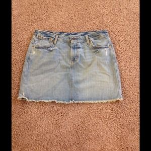 Polo denim skirt