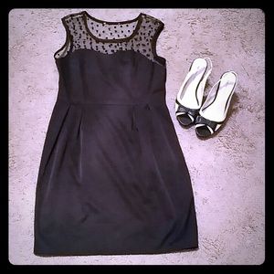 VALENTINE Polka-heart little black dress
