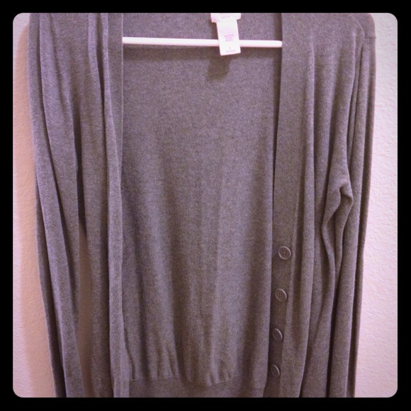 Gray cardigan