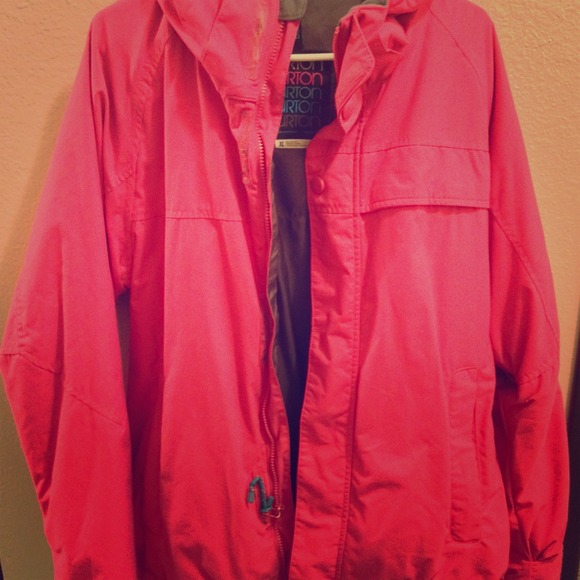 Hot pink burton snowboarding jacket!