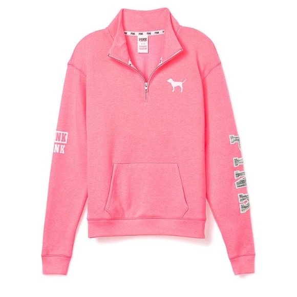 Vs pink boyfriend half-zip