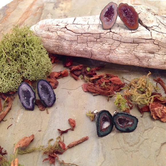 Geode studs - Picture 3 of 4