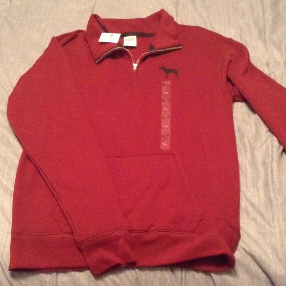 Half Zip PINK Victoria Secret Sweater