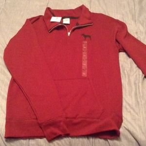 Half Zip PINK Victoria Secret Sweater