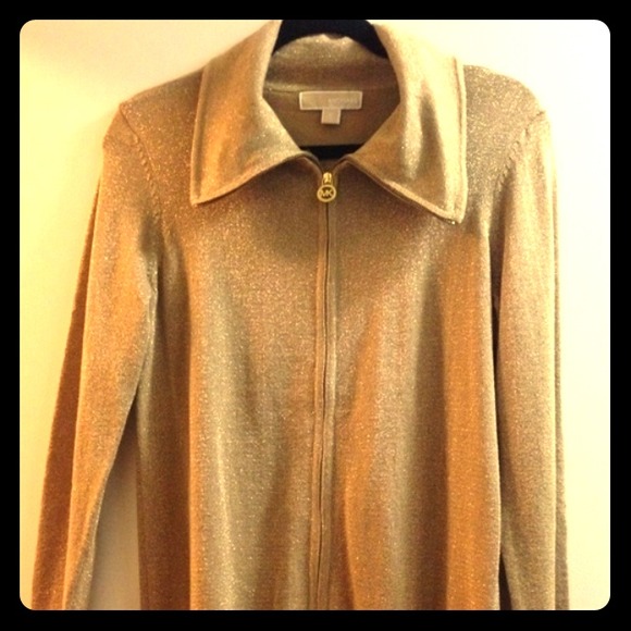Michael Kors Gold Cardigan Sweater!!