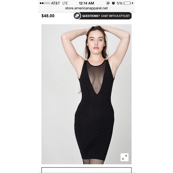 American apparel Black little dress