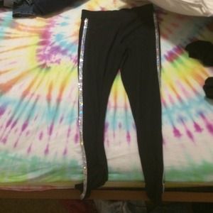 pink sequin fashion legging