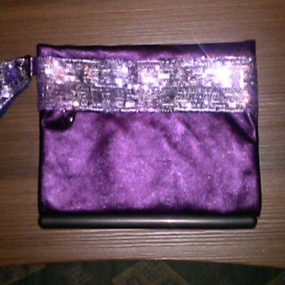 gorgeous purple dazzling clutch