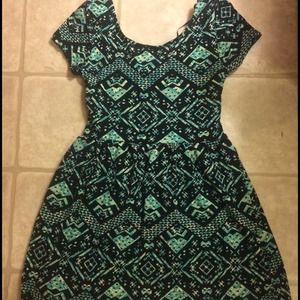 Tribal print cute summer or spring dress.