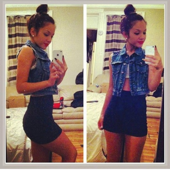 Cute denim vest 😍