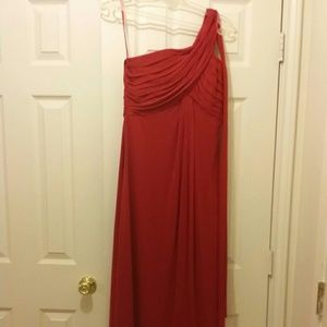 Red evenjng gown