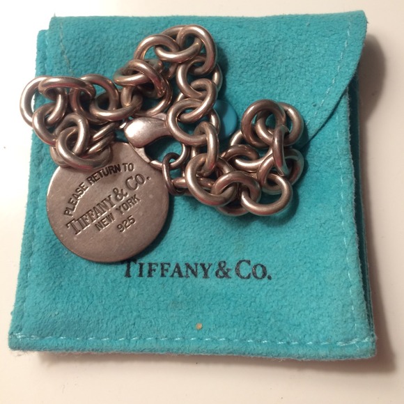 Tiffany circle charm bracelet