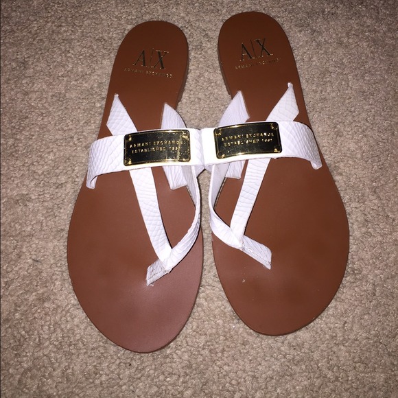 White thong sandal