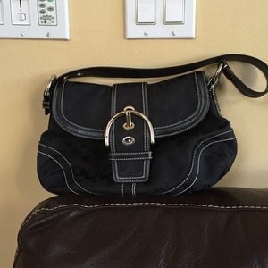 Medium black Coach bag