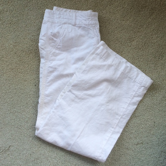J Crew Favorite Fit white linen