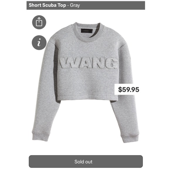 Alexander wang x HM short scuba top