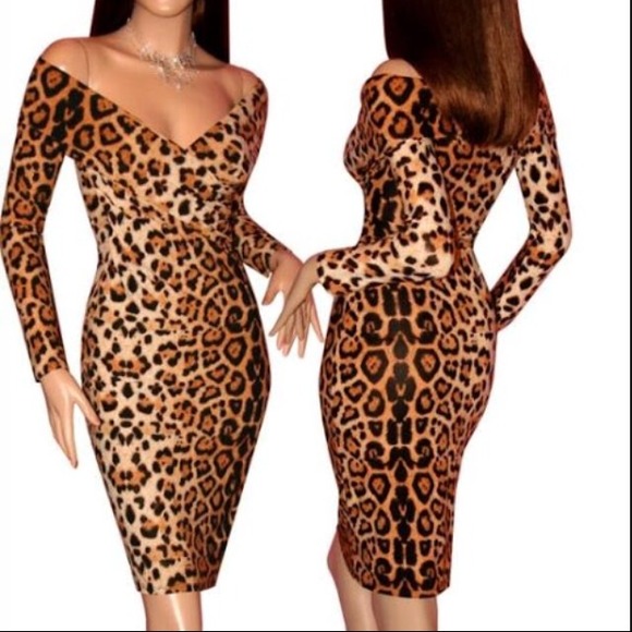 Leopard print dress. New worn only for picture