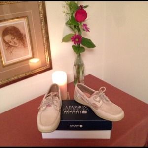 Sperry Top-Sider 'Audrey' Cream, Tan, Pink Loafer