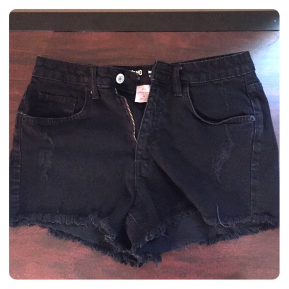 Black high waisted shorts