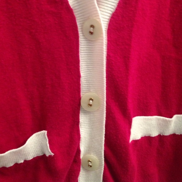 Bundled! Pink and creme colored cardigan - Picture 3 of 4