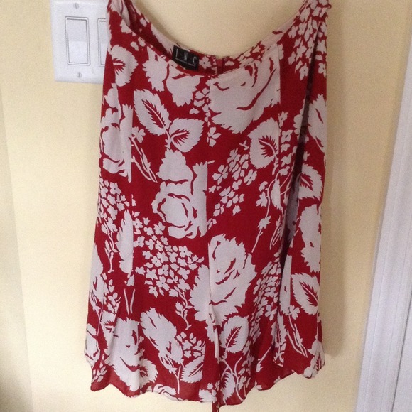 Red and white skirt from I.N.C