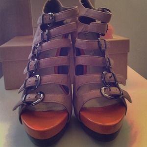 High heeled sandals