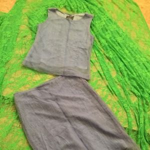 2 piece lilac skirt & top set