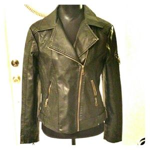 Faux leather jacket: SOLD