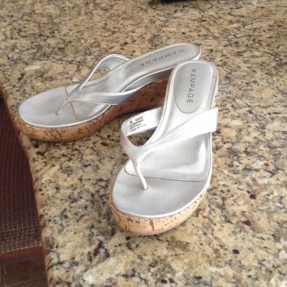 Silver sandals