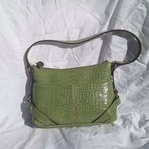 Nine West Green Faux Alligator Purse