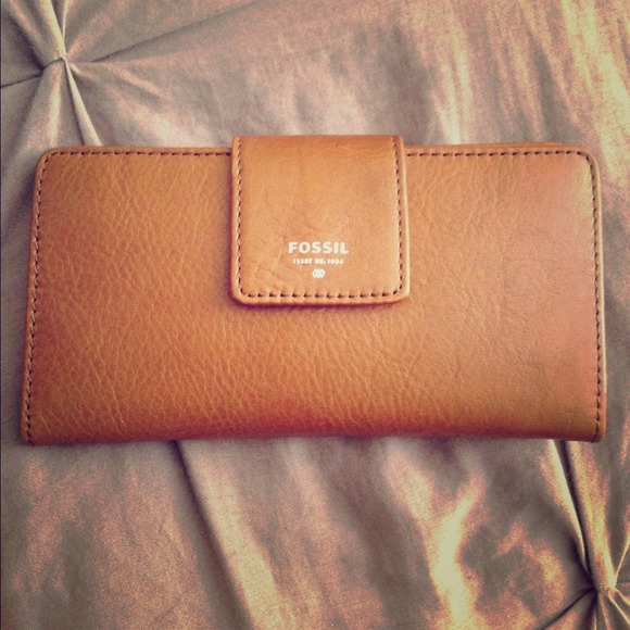 Beautiful Cognac Leather Fossil Wallet