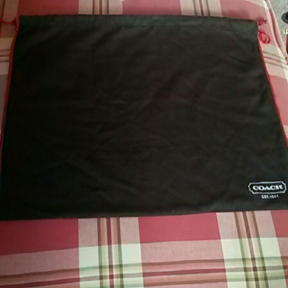 Coach dark brown dust bag