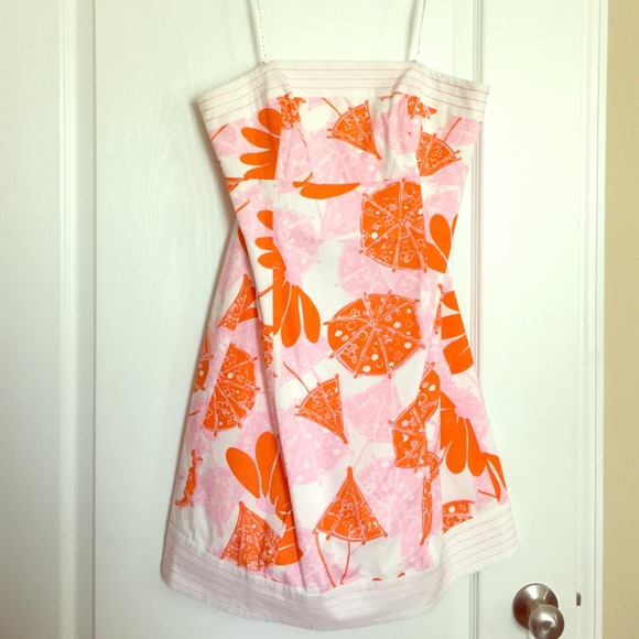 Lilly Pulitzer | Seeing Double Umbrella Print | Strapless Sundress