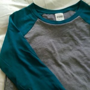 PINK Longsleeve baseball tee