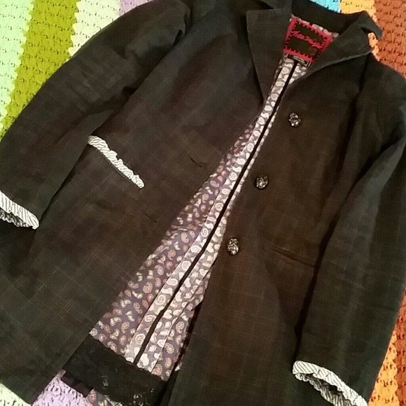 Free people fitted peacoat w/perfect detailing - Picture 2 of 4