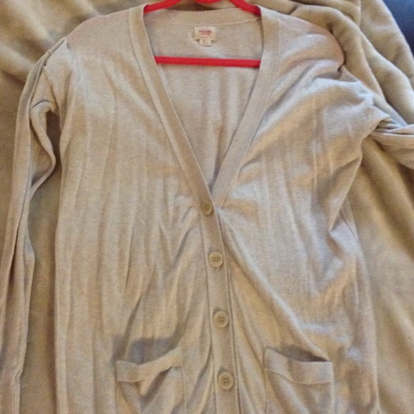 Long tan sweater