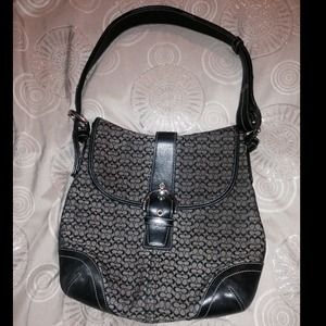 Authentic Coach Black Signature Soho bag