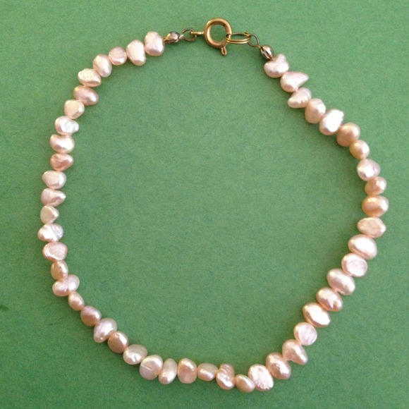 Pink Freshwater Pearl Anklet