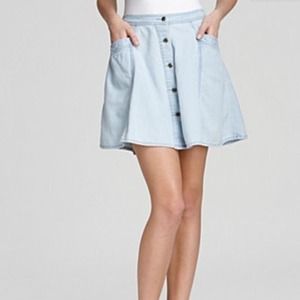 Free People Button Up Skirt