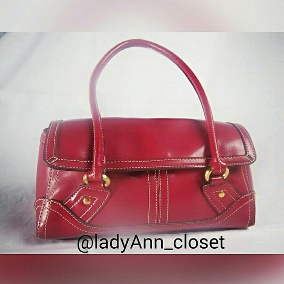 Red simulated leather by Emili M. For $14.99