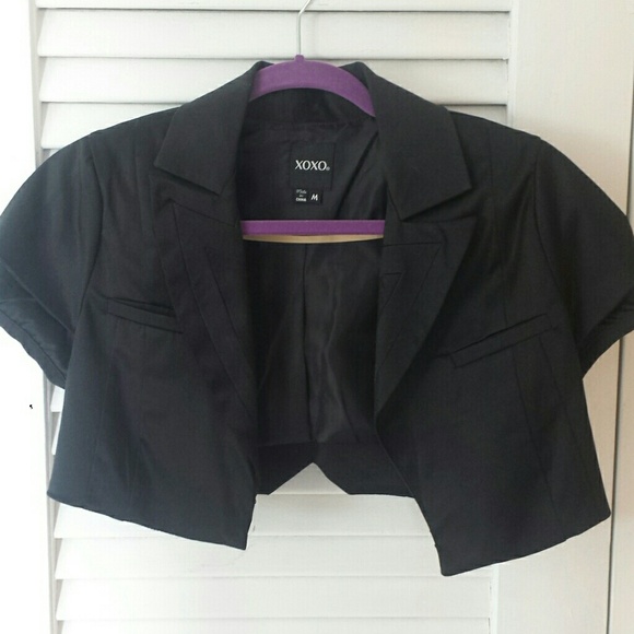 Black XOXO bolero jacket