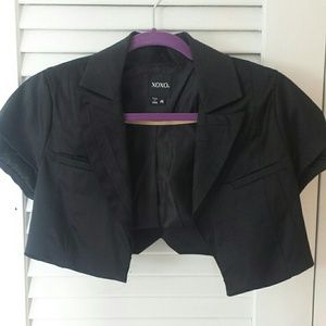 Black XOXO bolero jacket