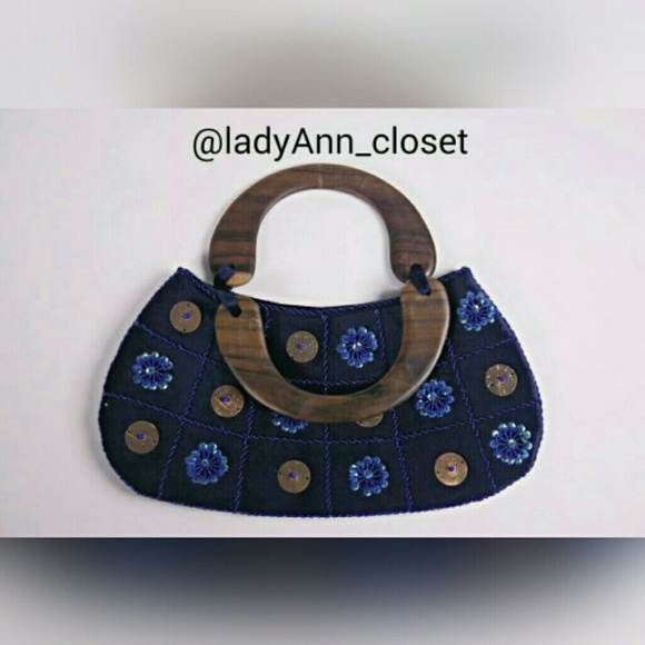 Wooden handle Handbags