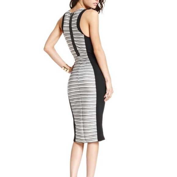 Black and white classy dress