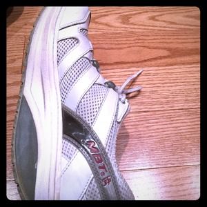 MBT size 8.5 white work out sneakers. Barely used.