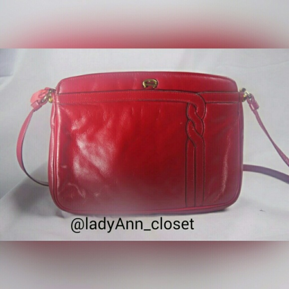 Red leather Handbags