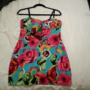 NWOT | Floral Dress with Corset Top