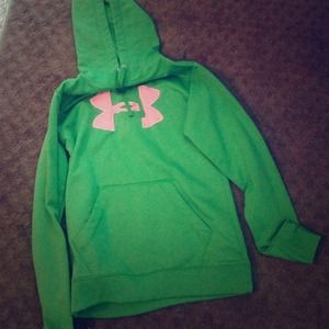 green hoodie